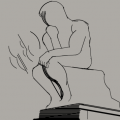 'RODIN'S THINKER - STEP 4'