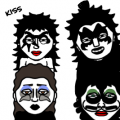 'kiss-bowie:rockstar life'