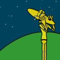 'Banana man:gold banana'
