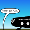 Flight to Hong Kong