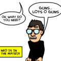 a glich in the matrix