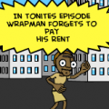 'Wrapman in no rent'